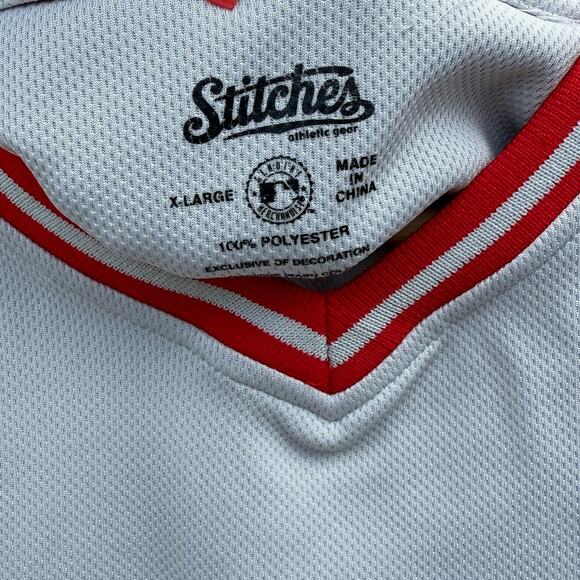 St. Louis Cardinals MLB baseball Stitches Gray and Red jersey Size XL - Picture 3 of 6